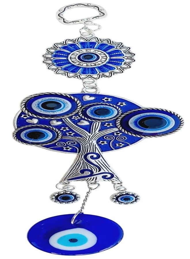 ARTISKRITI Evil Eye Hanging for House Main Entrance Door Decoration, Evil Eye Charm Tree Nazar Battu for Good Luck, Prosperity and Protection - Image 3